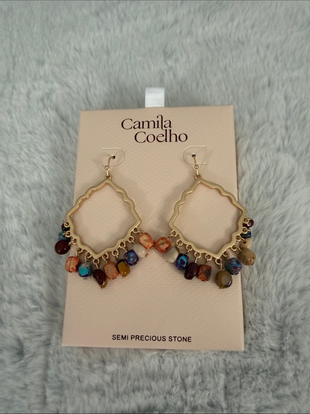 Camila Coelho Semi Precious Stone Earrings